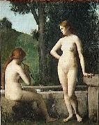 Jean-Jacques Henner Idylle oil painting on canvas